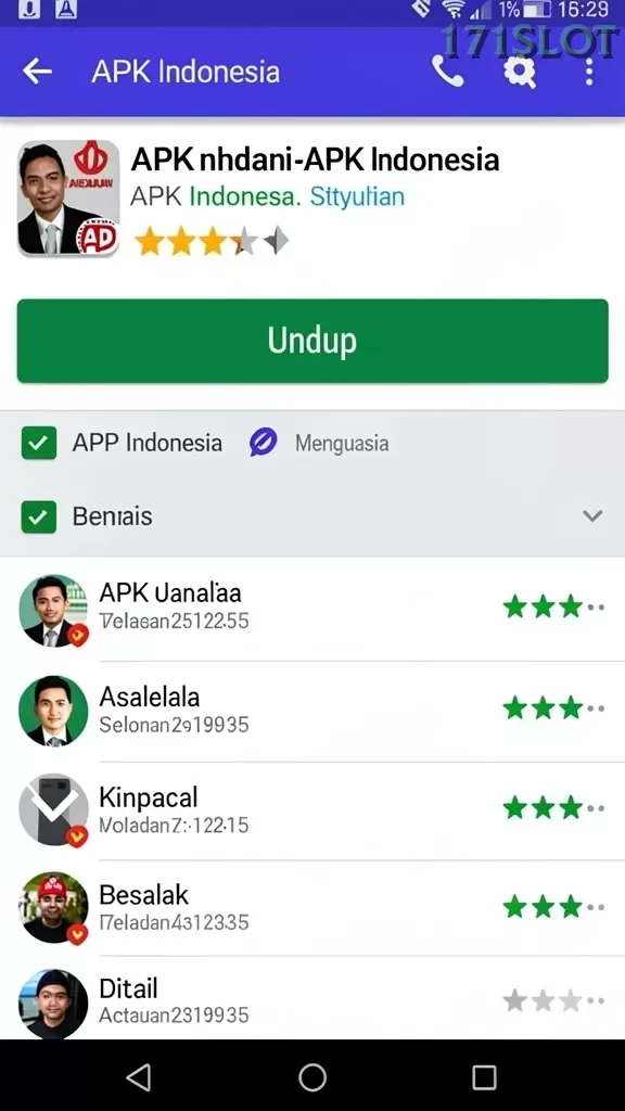 Cuplikan layar IDR108 — halaman utama