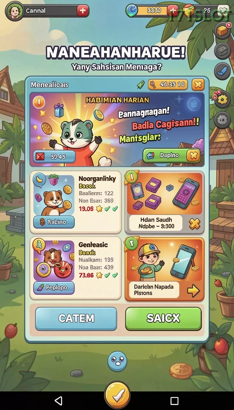 Cuplikan layar LUSA777 — pengaturan akun